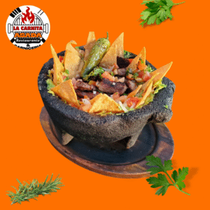 ribeye chicharron molcajete