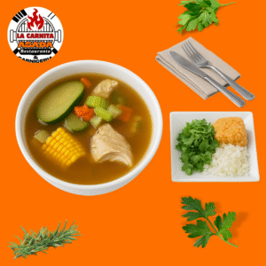 caldo de pollo ( chicken soup)