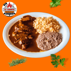 pollo en mole dinner